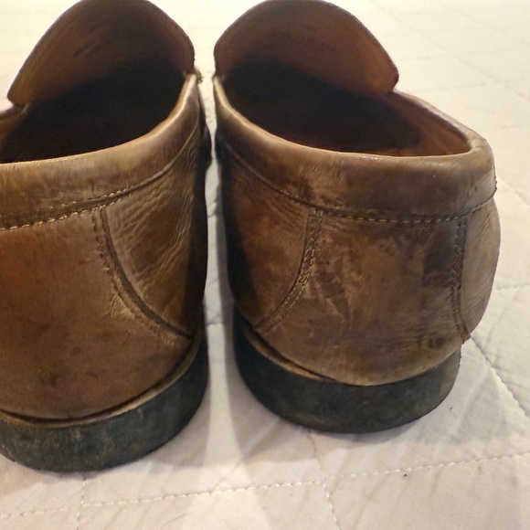 Johnson & Murphy Brown Leather Sheepskin Loafers 12 M 20-7792 Made in Brazil - Picture 7 of 10